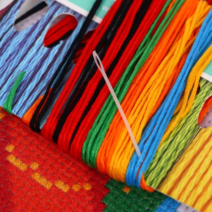 Вышивка крестиком для детей «Попугай», набор для творчества, 14 х 10 см Вышивка крестиком для детей «Попугай», набор для творчества, 14 х 10 см