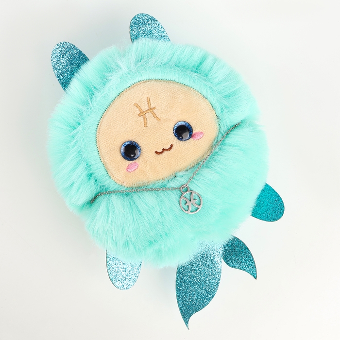 POMPOSHKI Мягкая игрушка Зодиак POMPOSHKI Мягкая игрушка Зодиак "Создай своёукрашение" Рыбы