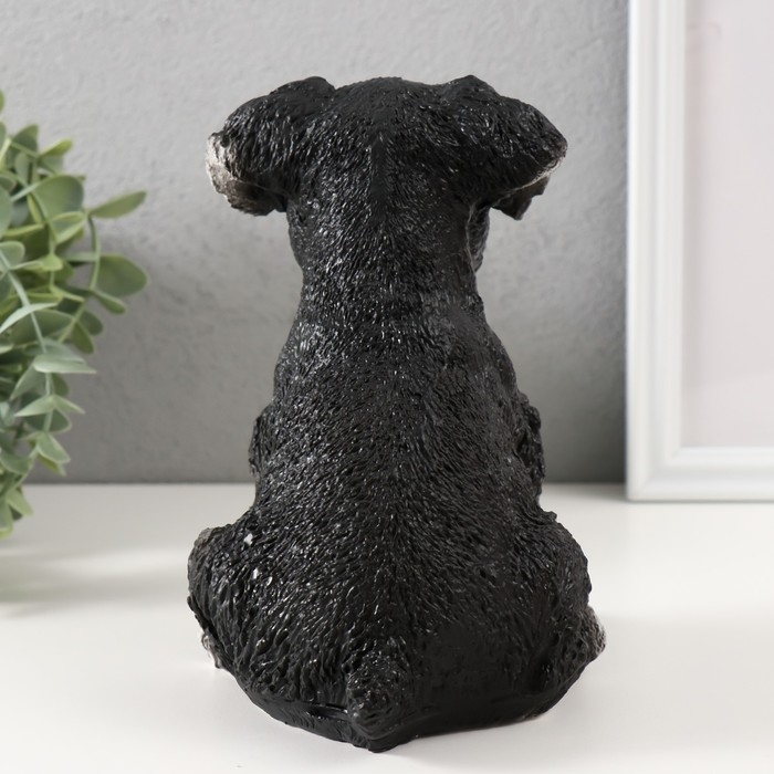 Фигурка Фигурка "Щеночек Миттель" высота 17 см, ширина 11,5 см, длина 16,5 см черно-белый