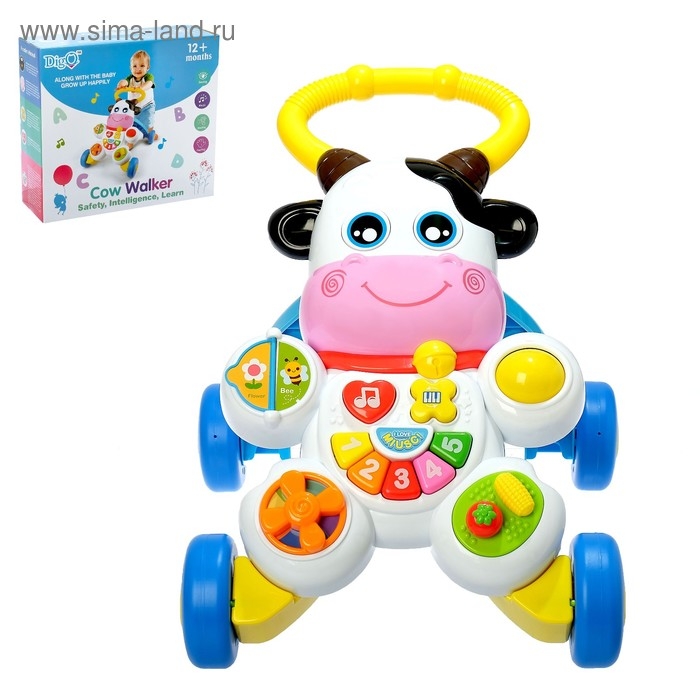 Каталка - ходунок «Коровка», звуковые эффекты Каталка - ходунок «Коровка», звуковые эффекты