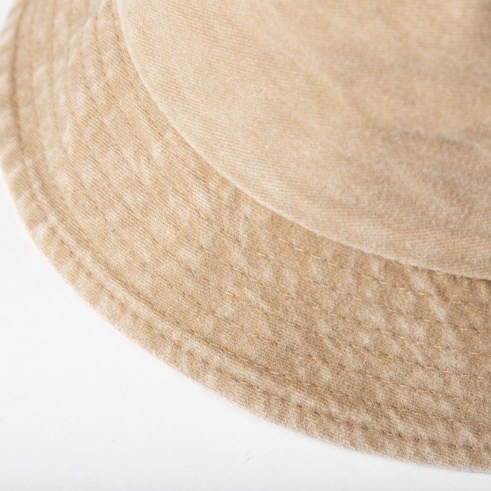 Панама однотонная MINAKU цвет бежевый, размер 56-58