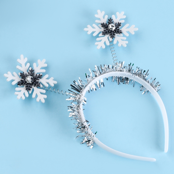Новый год! Карнавальный ободок «Снежинка»