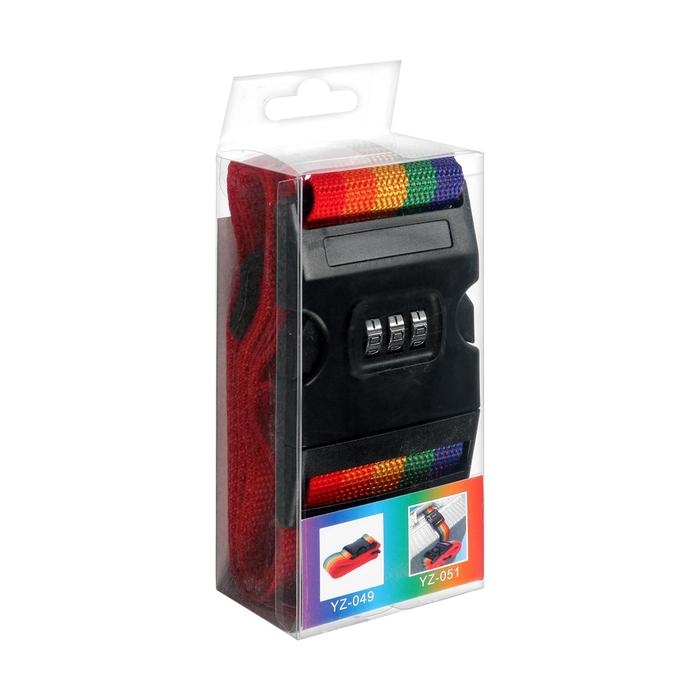 Ремень для чемодана или сумки с кодовым замком ТУНДРА, МИКС Ремень для чемодана или сумки с кодовым замком ТУНДРА, МИКС