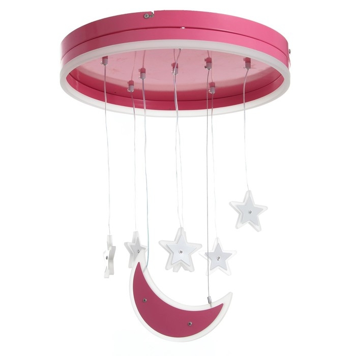 Люстра Люстра "Лунный свет" LED 58Вт розовый 50х50х60 см BayerLux
