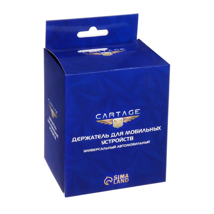 Держатель телефона Cartage в дефлектор, самозажимной захват 6-9.5 см, черный Держатель телефона Cartage в дефлектор, самозажимной захват 6-9.5 см, черный