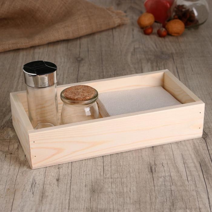 Подставка Подставка "Прямоугольник" из СОСНЫ, 25×13×5 см