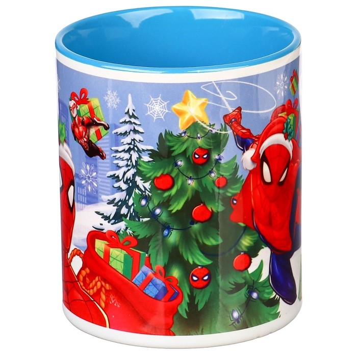 Кружка керамическая  Кружка керамическая "С Новым годом!" 320 мл, Человек паук