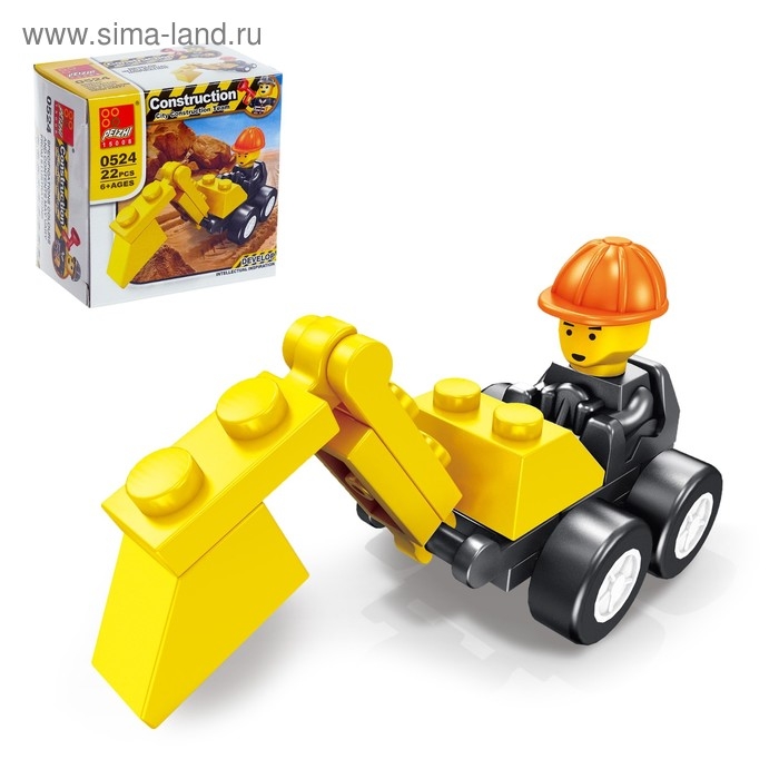 Конструктор «Городские строители», 4 вида, цвета МИКС Конструктор «Городские строители», 4 вида, цвета МИКС