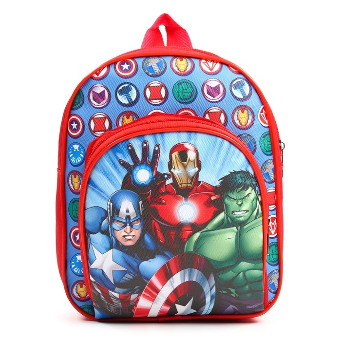 Рюкзак детский для мальчика с карманом, 23×19×6 см, Мстители Рюкзак детский для мальчика с карманом, 23×19×6 см, Мстители