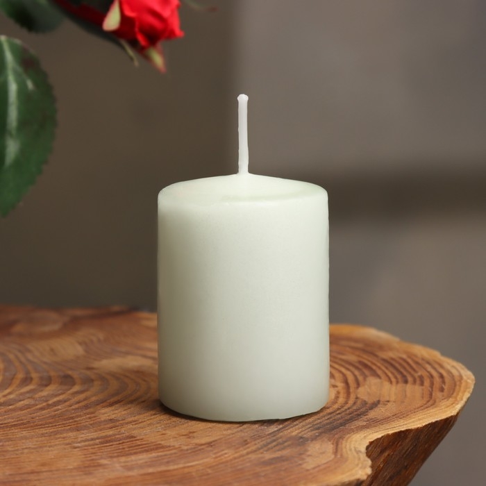 Свеча ароматическая "Зеленый чай", 4&times;6 см, в коробке