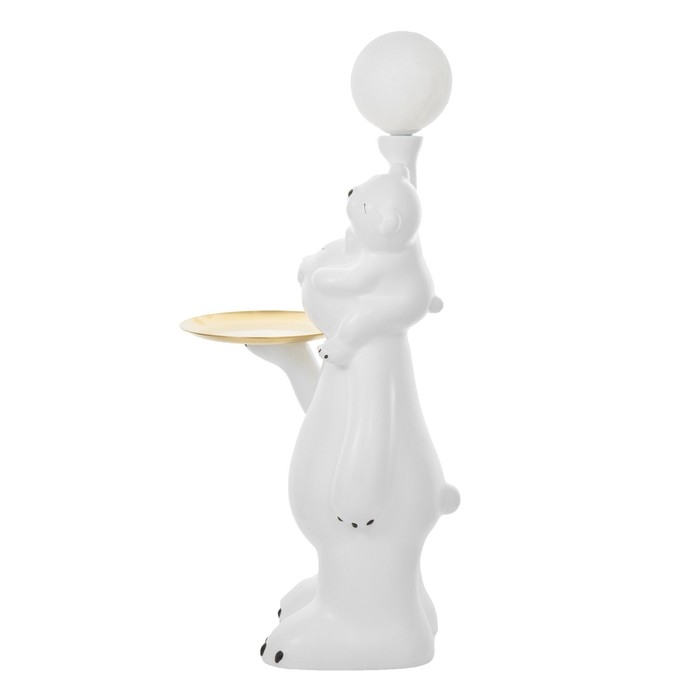 Торшер  Торшер "Умка и мама" LED USB белый 32х32х88см