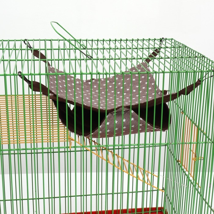 Гамак Гамак "Подвесной" для грызунов 23*23 см, бязь, флис, серый