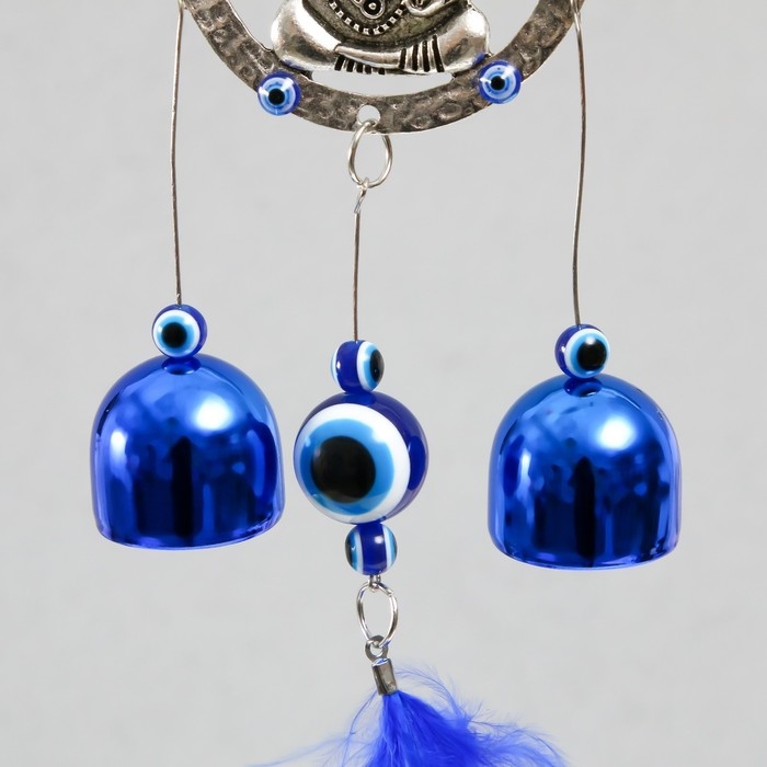 Музыка ветра металл от сглаза Музыка ветра металл от сглаза "Ганеша" 2 колокольчика 40х8х2,5 см