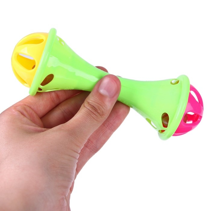 Погремушка «Гантелька», цвет МИКС, Крошка Я Погремушка «Гантелька», цвет МИКС, Крошка Я