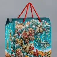 Коробка подарочная складная "МалаХит" 23 х 10 х 22 см Коробка подарочная складная "МалаХит" 23 х 10 х 22 см