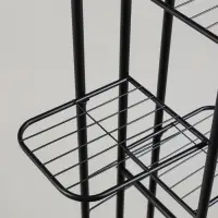 Подставка для цветов Greengo, 7 полок, 43&times;22&times;126 см, напольная, металл, чёрная