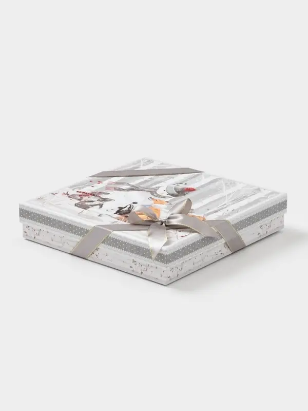 Блюдо 2 яруса Блюдо 2 яруса "Снежные забавы" 22,5 см