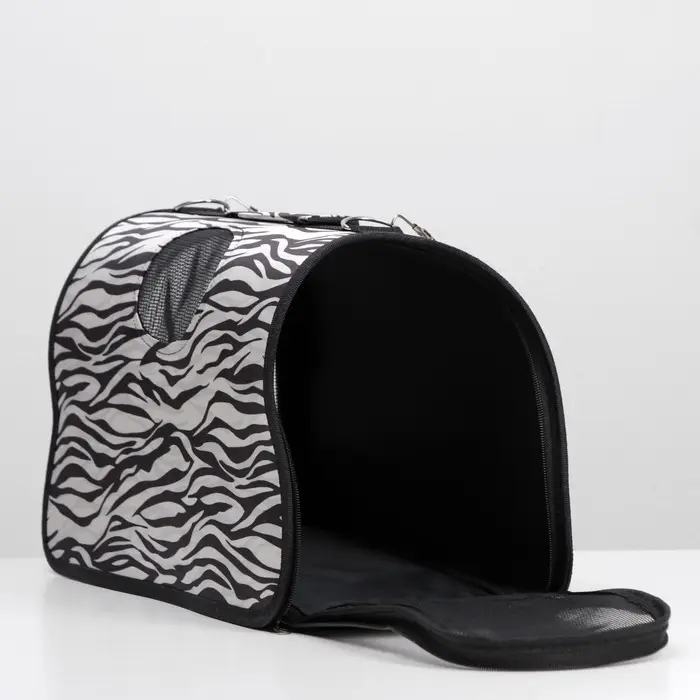 Сумка - переноска для животных &laquo;Белый тигр&raquo;, размер М, 45&times;21&times;27 см