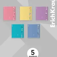 Тетрадь 18 листов в клетку ErichKrause Ruler Magic, 60 г/м&sup2;, обложка мелованный картон, МИКС