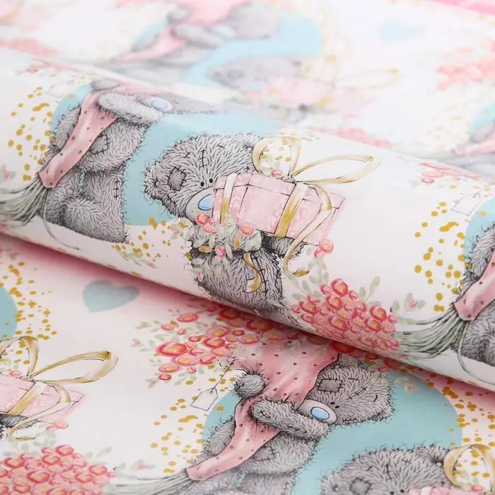 Бумага упаковочная глянцевая For you, Me To You, 70×100 см