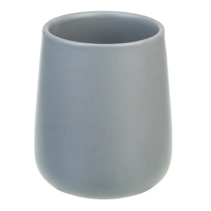 VETTA Стакан для ванной комнаты, 400 мл, 10,4x9x9 см, керамика, "Космос", серый