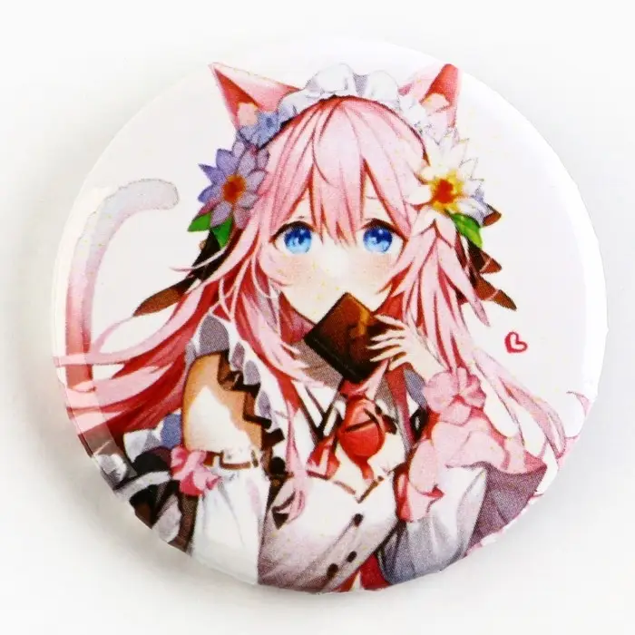 Значки закатные «Аниме девочки», 38 мм, МИКС Значки закатные «Аниме девочки», 38 мм, МИКС