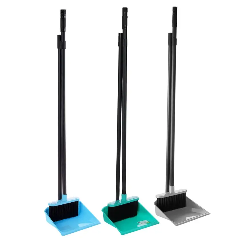 Набор для уборки с щеткой и совком тм VETTA Практик, пластик, 79х19х17см