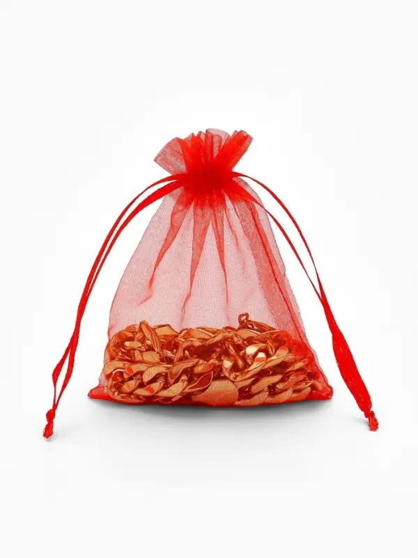 Набор мешочков подарочных 100шт. , 9 х 12, цвет красный (7585522)