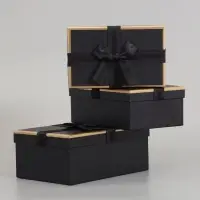 Набор подарочных коробок 3 в 1, прямоугольные 23&times;16&times;9.5 21&times;14&times;8.0 19&times;12&times;6.5 см