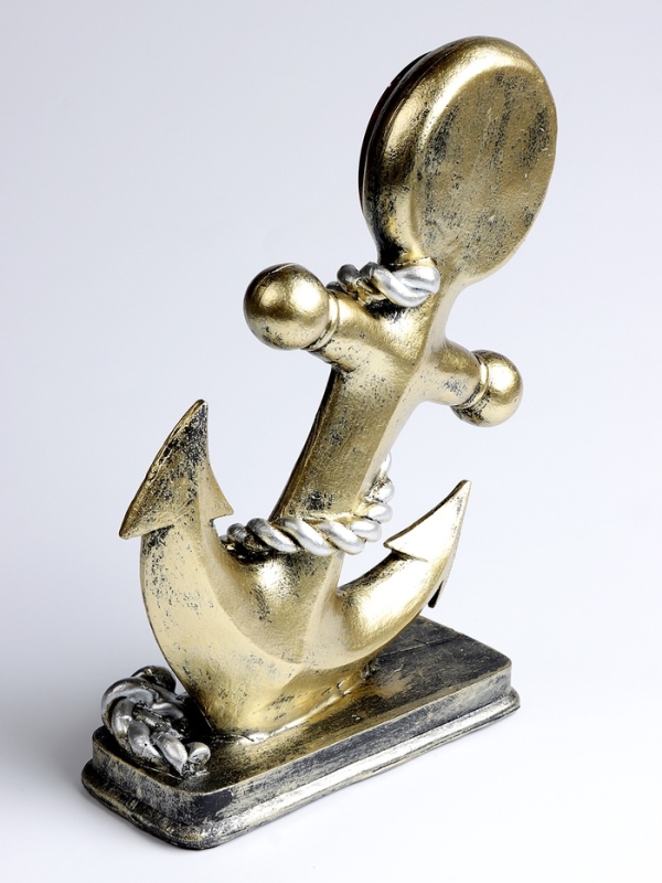 Часы настольные интерьерные «Якорь», на батарейках, 18×7×27 см, d-8 см Часы настольные интерьерные «Якорь», на батарейках, 18×7×27 см, d-8 см