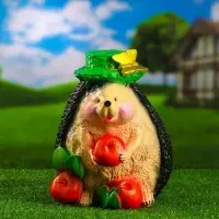 Садовая фигура из гипса &laquo;Ёжик с тремя яблоками&raquo;, 20&times;15&times;27 см