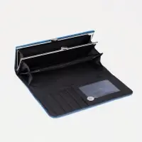 Кошелёк женский на магните, цвет синий