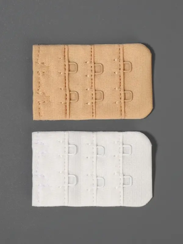 Застёжка-удлинитель для бюстгальтера TEIRA, 3 ряда 2 крючка, 3.2&times;5 см, набор 3 шт.