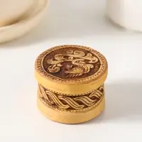 Шкатулка "Малютка" Рыбка А, 5х3 см, береста