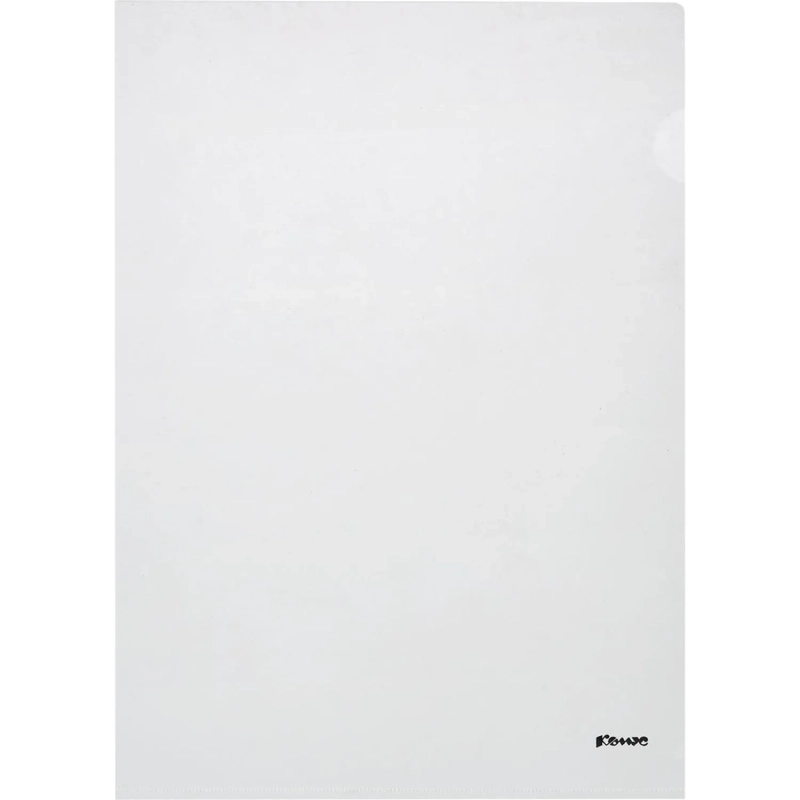 Папка уголок Комус А4 180мкм (прозрачный)