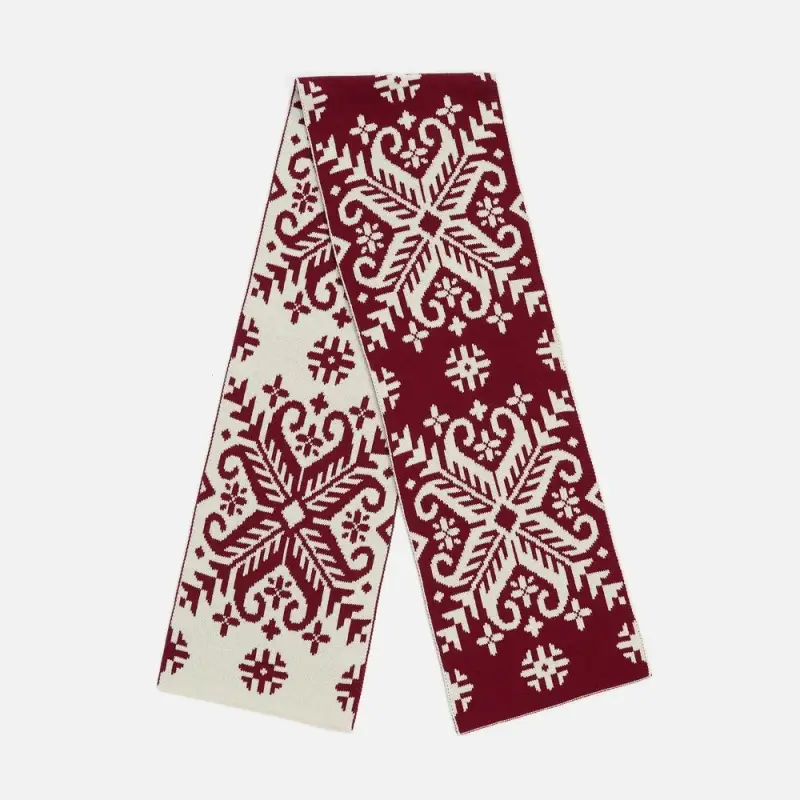 Шарф Wintertude L, красный с белым