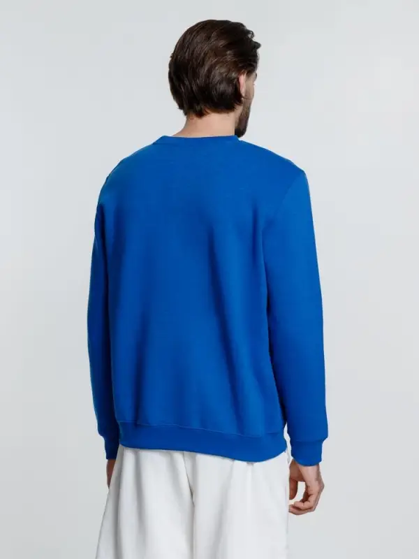 Свитшот унисекс Delta, ярко-синий, размер L