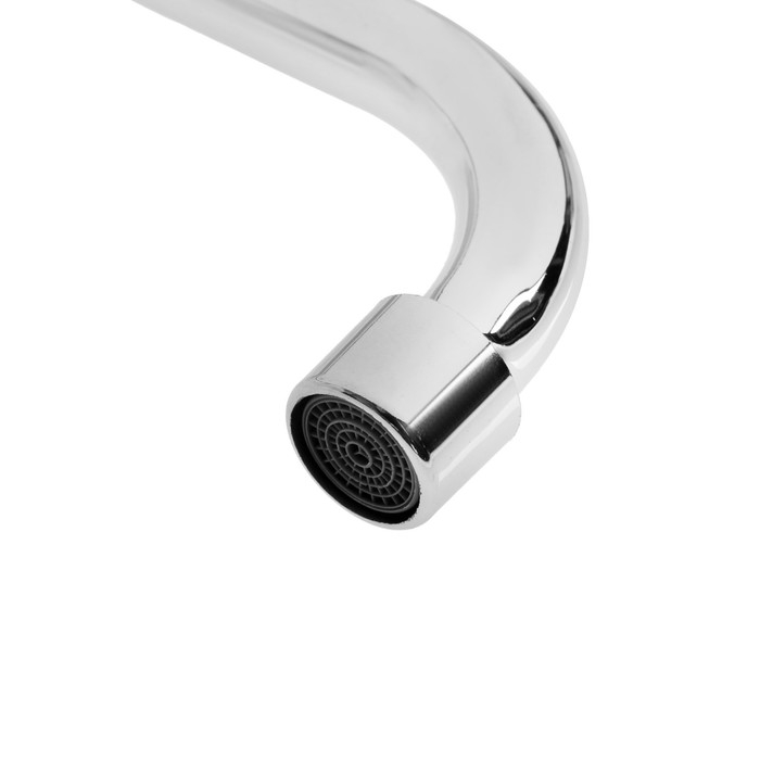 Излив для импортных смесителей 565041, S-образный, 300 мм, нерж.сталь, хром Излив для импортных смесителей 565041, S-образный, 300 мм, нерж.сталь, хром