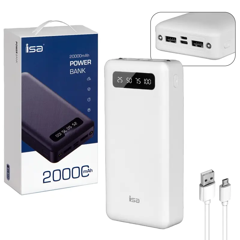 Внешний аккумулятор PB-102 20000 mAh белый (20шт/кор) Внешний аккумулятор PB-102 20000 mAh белый (20шт/кор)