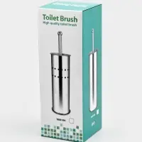 Ёрш для унитаза, нержавеющая сталь, чёрный