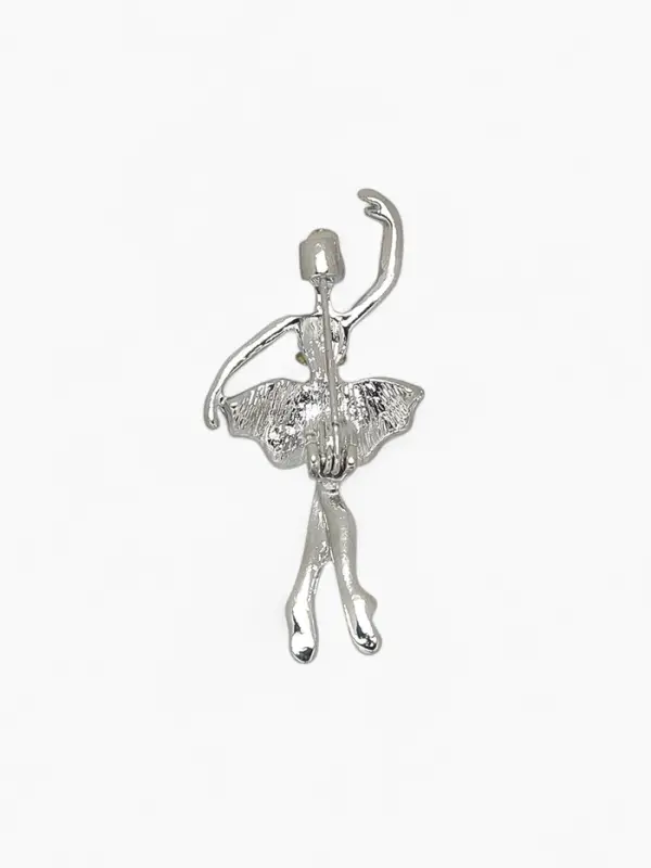 Брошь &laquo;Балерина&raquo;, аронди, радужная в серебре