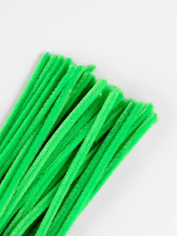 Синельная проволока, набор 50 шт., зелёная, 30 см