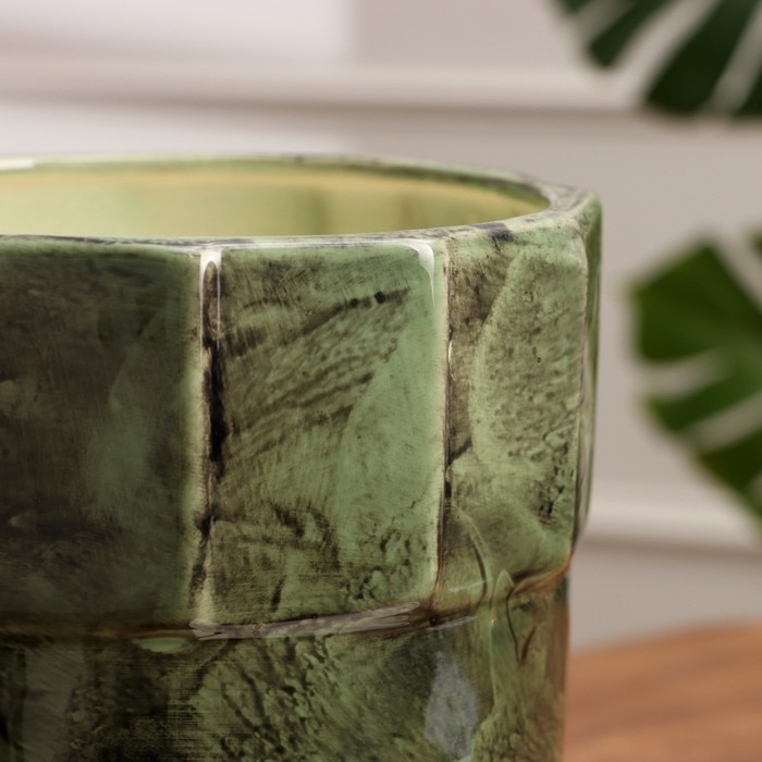 Набор горшков 3 шт. Набор горшков 3 шт. "Башня" зеленый 11 л/ 5 л/1,7 л