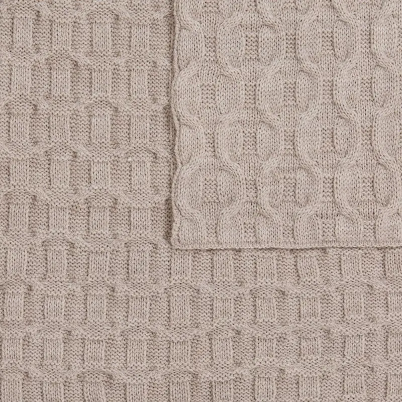 Плед Braidera, бежевый меланж Плед Braidera, бежевый меланж