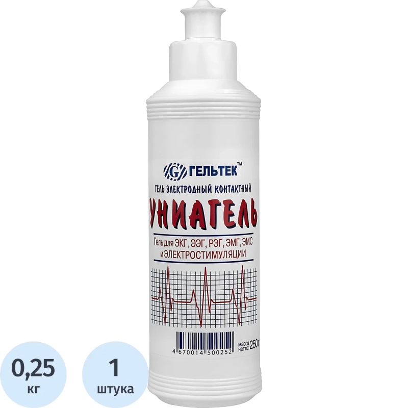 Гель для ЭКГ УНИАГЕЛЬ 250г/бут.