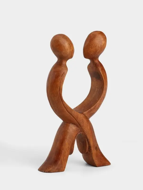 Абстракция "Любовь" дерево Суар, 12х3х20 см