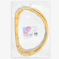 Ручки для сумки, 2 шт., бамбук, 17&times;12 см, толщина 0.8 см