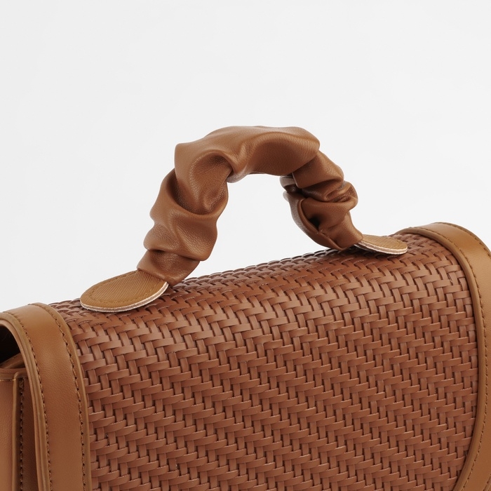 Ручка для сумки, пришивная, 18 × 3,5 см, цвет терракотовый Ручка для сумки, пришивная, 18 × 3,5 см, цвет терракотовый