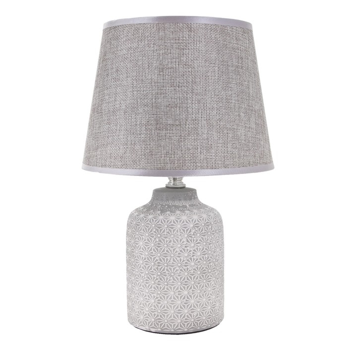 Лампа настольная 48467/1 E14 серый 40Вт 20х20х31 см RISALUX Лампа настольная 48467/1 E14 серый 40Вт 20х20х31 см RISALUX