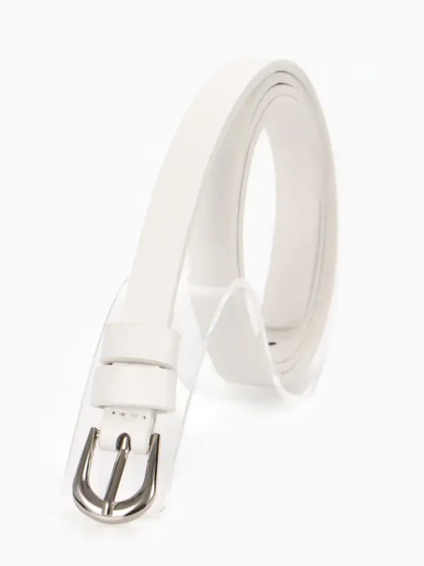 Ремень женский, пряжка металл, 1.4&times;105 см, белый